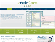 Tablet Screenshot of healthcourse.com